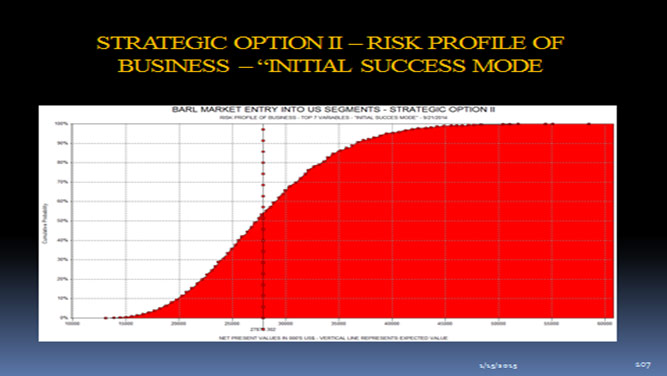 Strategic Option II - Risk Profile of Business- Initial Success Mode